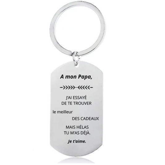 Porte Clé Papa Personnalisé 