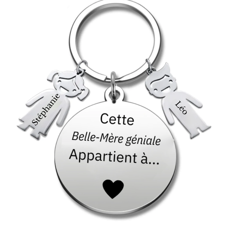 Porte Clé Personnalisé Meilleure Belle Mère