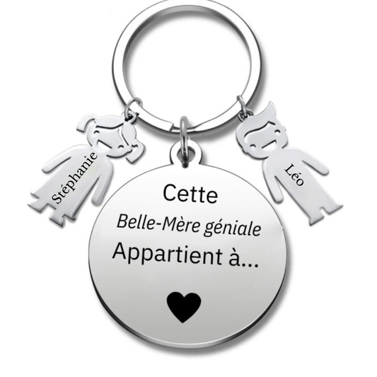Porte Clé Personnalisé Meilleure Belle Mère
