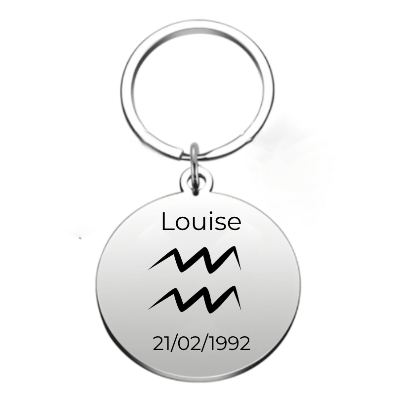 Porte Clé Verseau personnalisé