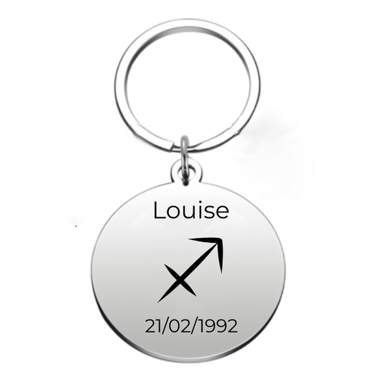 Porte Clé sagittaire personnalisé