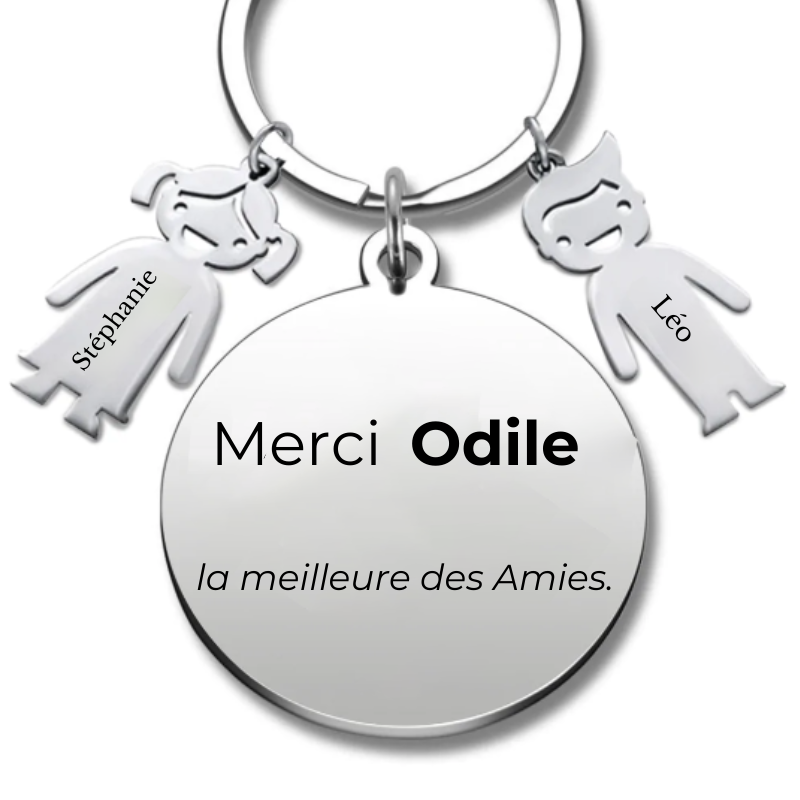 Porte Clés Meilleure Amie A Personnaliser - Avec Breloque