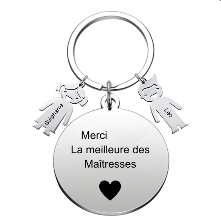 Porte Clés Merci Maitresse