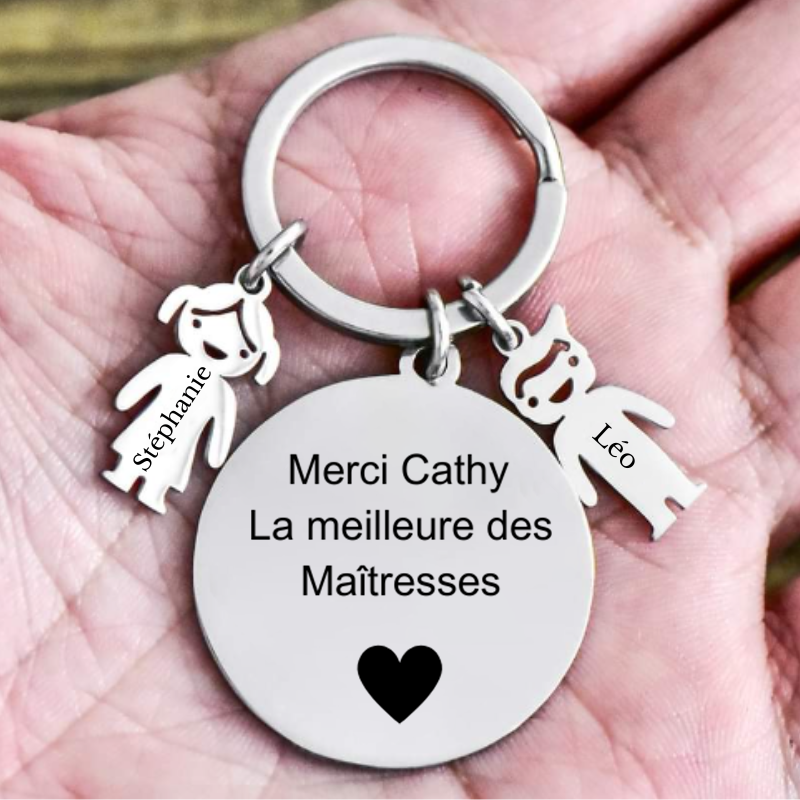 Porte Clés Merci Maitresse