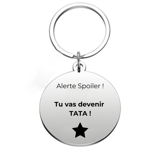 Porte-clé personnalisé Annonce Grossesse Cousine - Future Tata