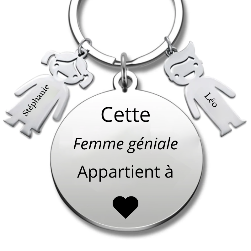 Porte Clé pour Femme "la meilleure des Femmes"