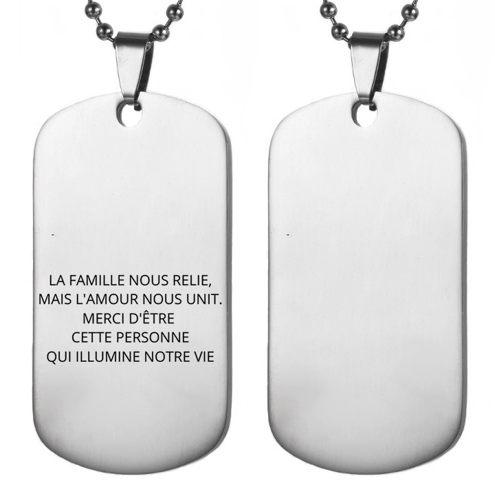 Collier Personnalisé pour Homme - Offrez un bijou unique, à votre image