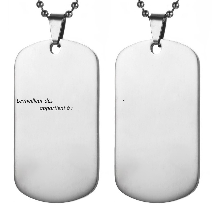 Collier Personnalisé pour Homme - Offrez un bijou unique, à votre image