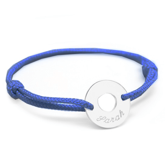 Bracelet Gendre Ajustable Personnalisé Bleu + Carte pour un Gendre - Les Bijoux de Marilou