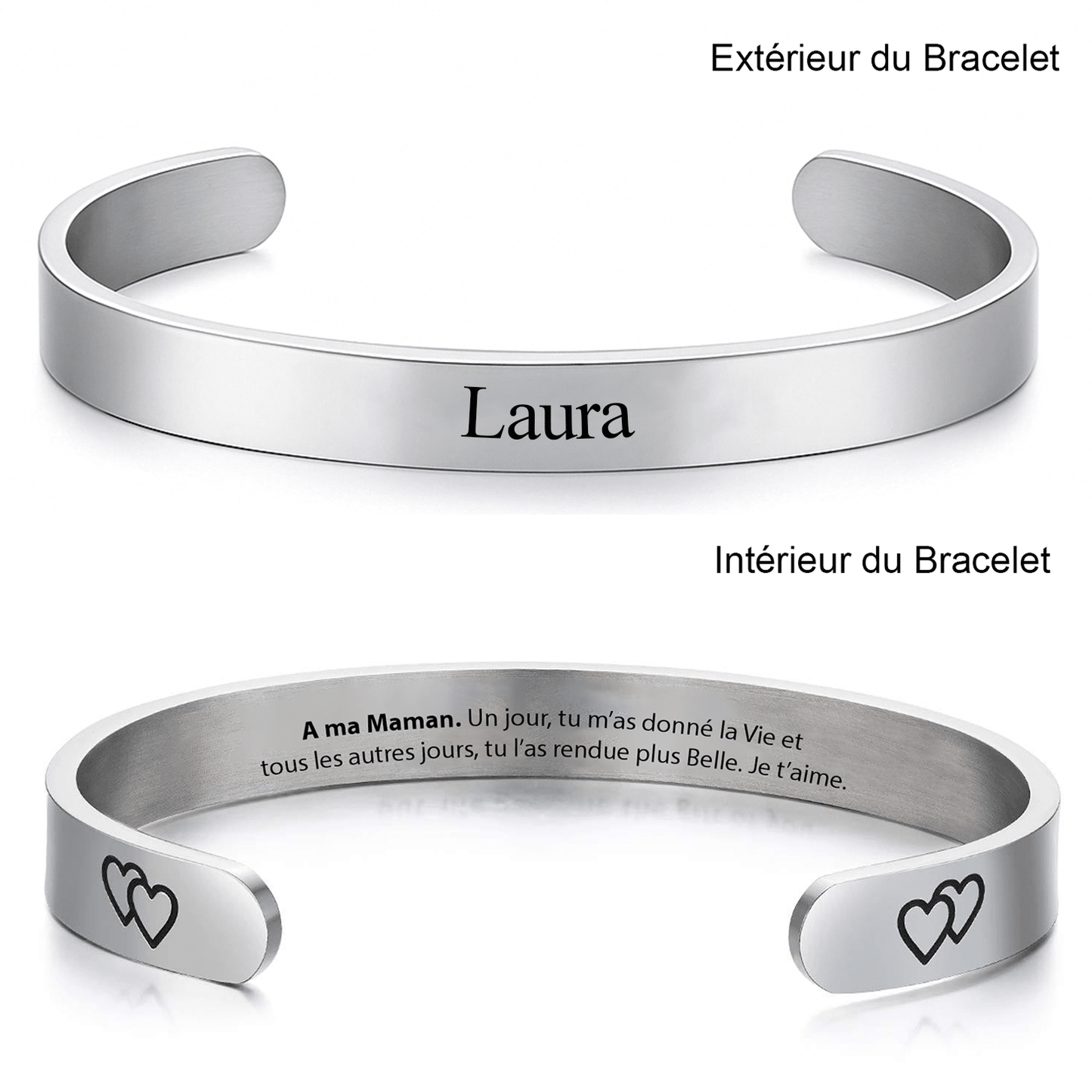 Bracelet Maman Ajustable et Personnalisé - Les Bijoux de Marilou