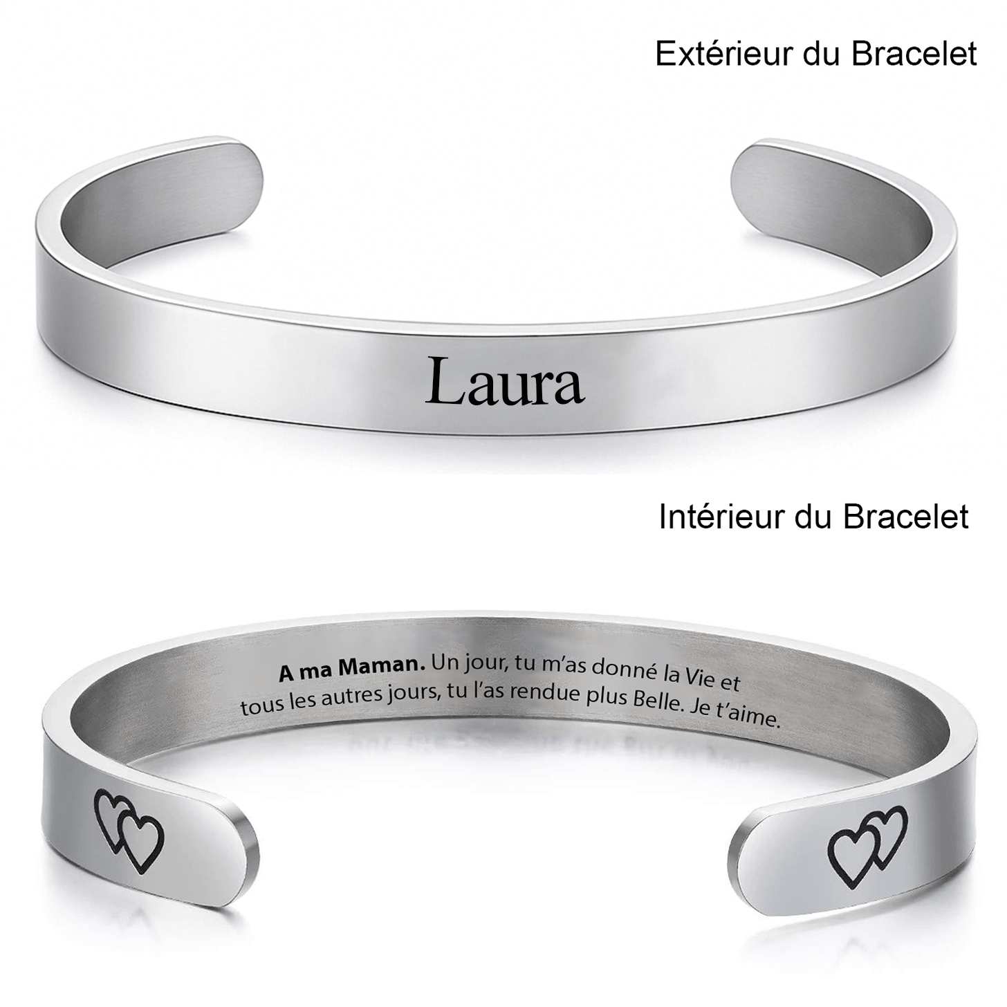 Bracelet Maman Ajustable et Personnalisé - Les Bijoux de Marilou