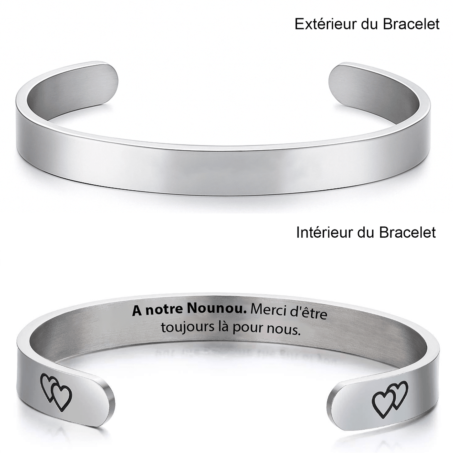 Bracelet Nounou Ajustable A personnaliser - Les Bijoux de Marilou