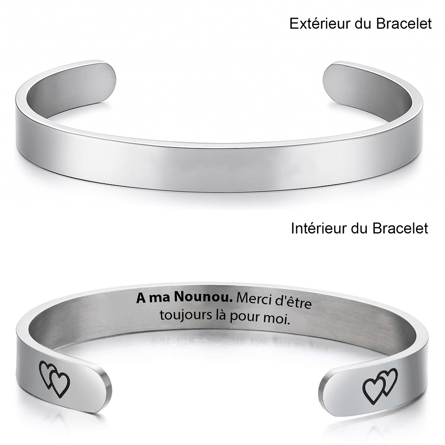 Bracelet Nounou Ajustable A personnaliser - Les Bijoux de Marilou