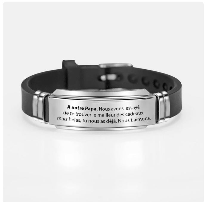 Bracelet Papa Personnalisé - Les Bijoux de Marilou
