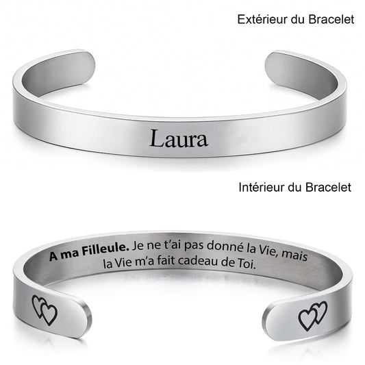 Bracelet pour Filleule Personnalisé Ajustable - Les Bijoux de Marilou