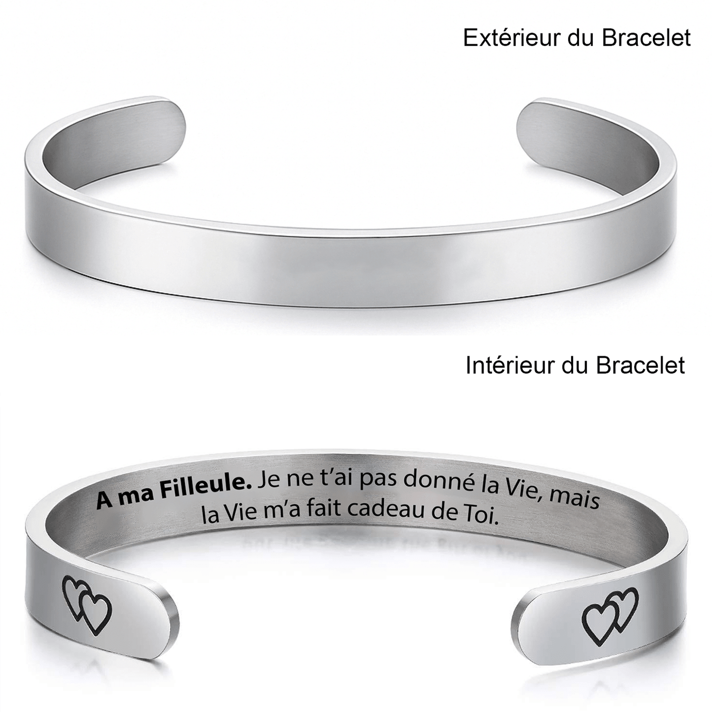 Bracelet pour Filleule Personnalisé Ajustable - Les Bijoux de Marilou