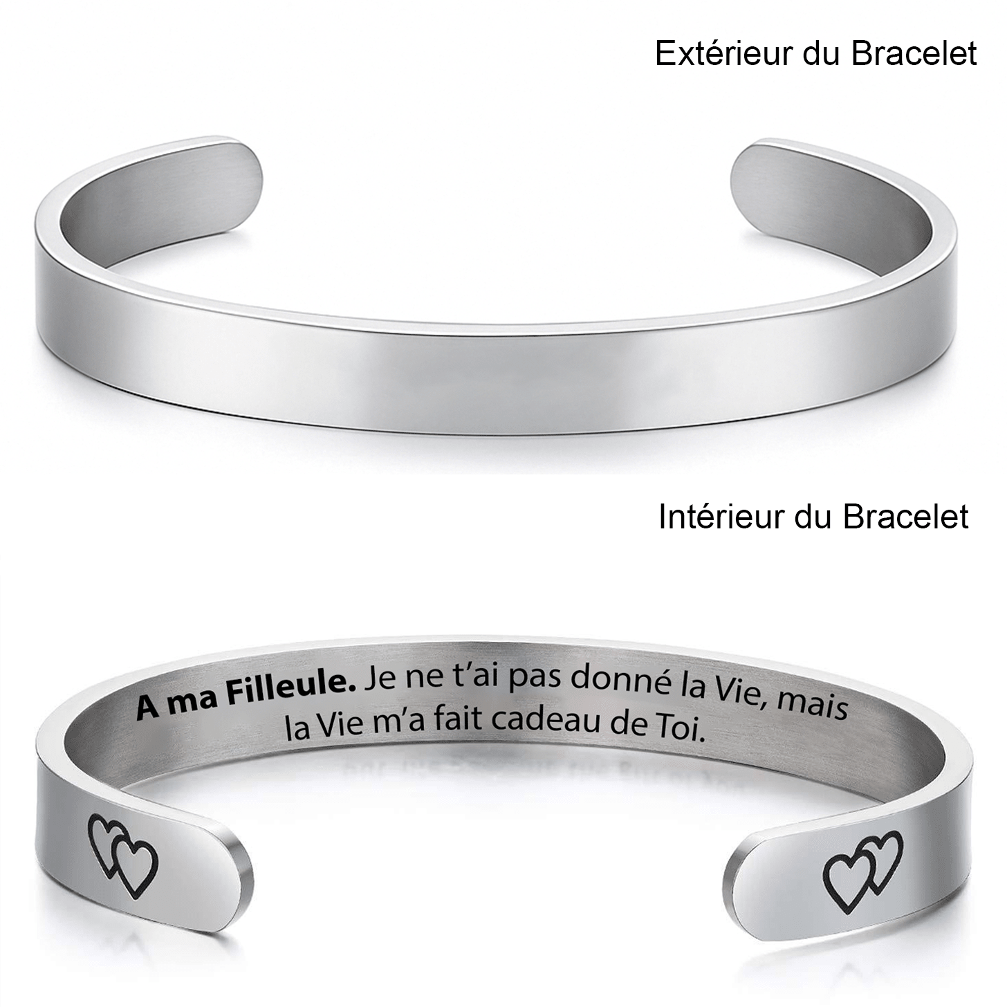 Bracelet pour Filleule Personnalisé Ajustable - Les Bijoux de Marilou