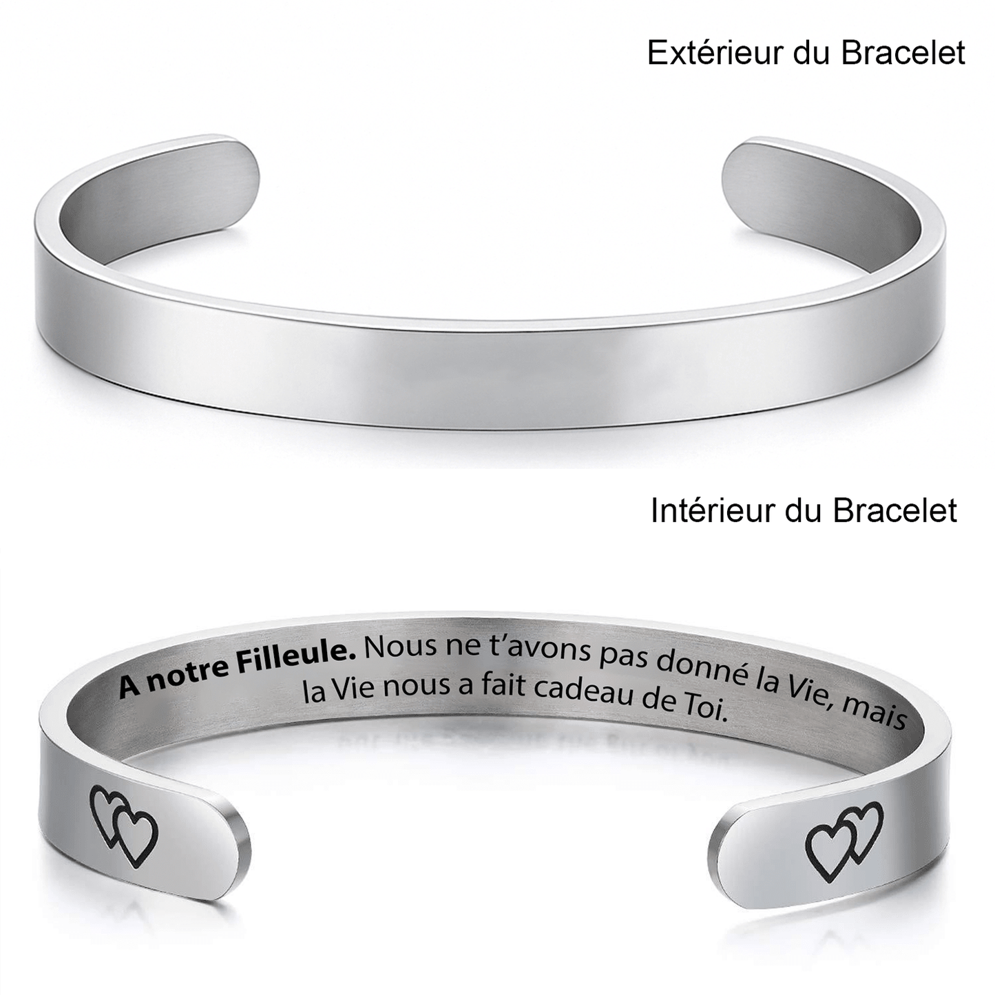 Bracelet pour Filleule Personnalisé Ajustable - Les Bijoux de Marilou