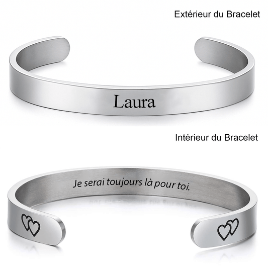 Bracelet pour Soeur Ajustable Personnalisé - Les Bijoux de Marilou