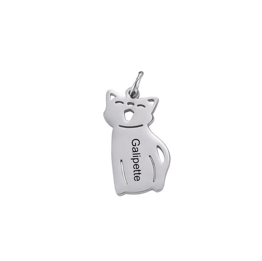 Breloque Chat Personnalisable Pour Porte-Clés - Les Bijoux de Marilou