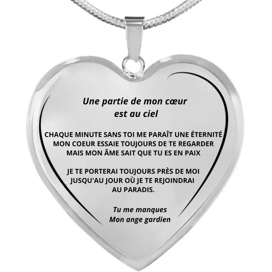 Collier Ange Personnalisé 'A mon Ange' - Bijou pour l'éternité - Pendentif Mémoire Durable