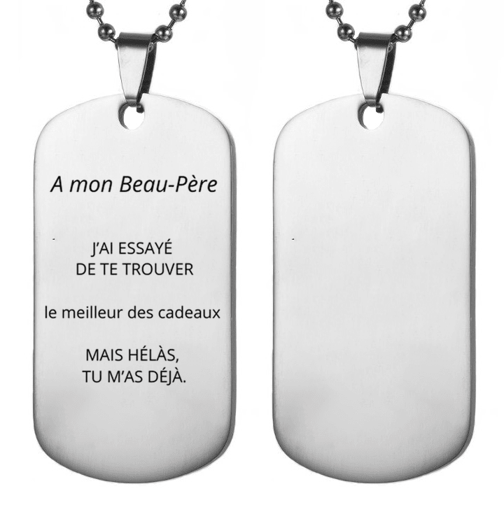 Collier Beau Père Personnalisé - Les Bijoux de Marilou