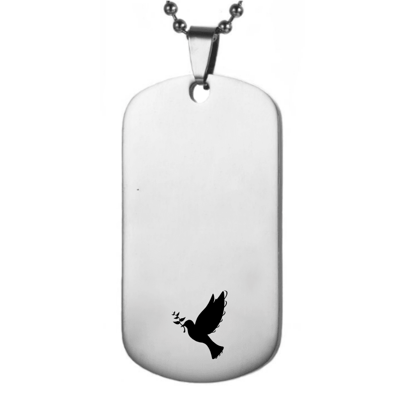 Collier Colombe - Collier Baptême Garçon Non - Les Bijoux de Marilou