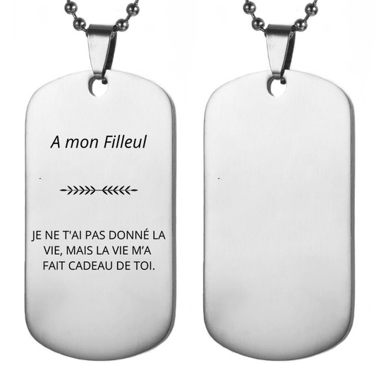 Collier Filleul Personnalisé Unique