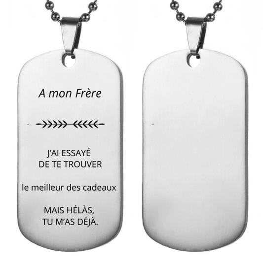Collier Frère Personnalisé - Les Bijoux de Marilou