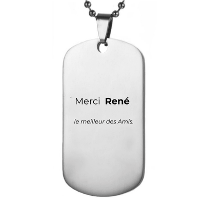Collier Meilleur Ami Personnalisé