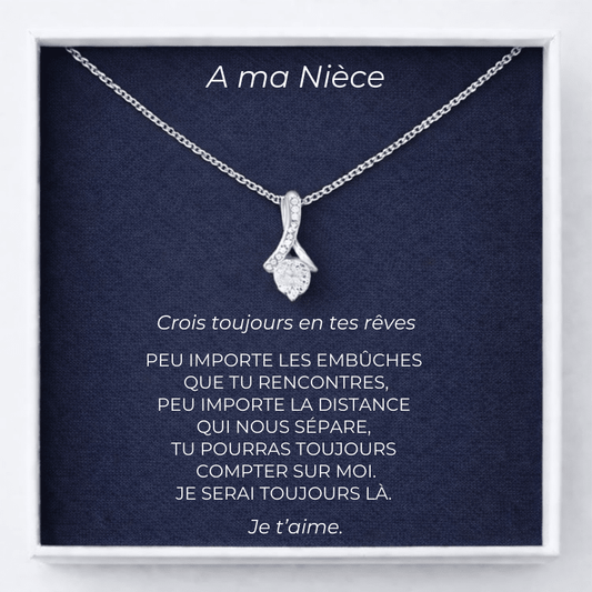 Collier Nièce Chance + Carte Nièce Personnalisée - Les Bijoux de Marilou