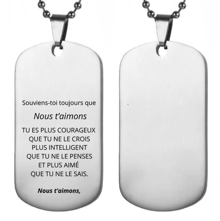 Collier Personnalisé pour Homme - Offrez un bijou unique, à votre image - Les Bijoux de Marilou