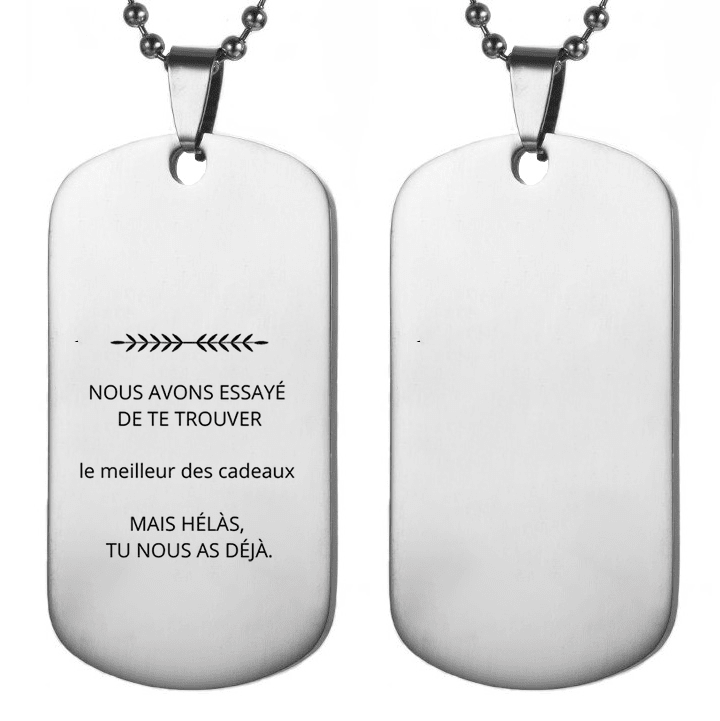 Collier Personnalisé pour Homme - Offrez un bijou unique, à votre image - Les Bijoux de Marilou