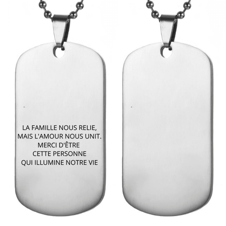Collier Personnalisé pour Homme - Offrez un bijou unique, à votre image - Les Bijoux de Marilou