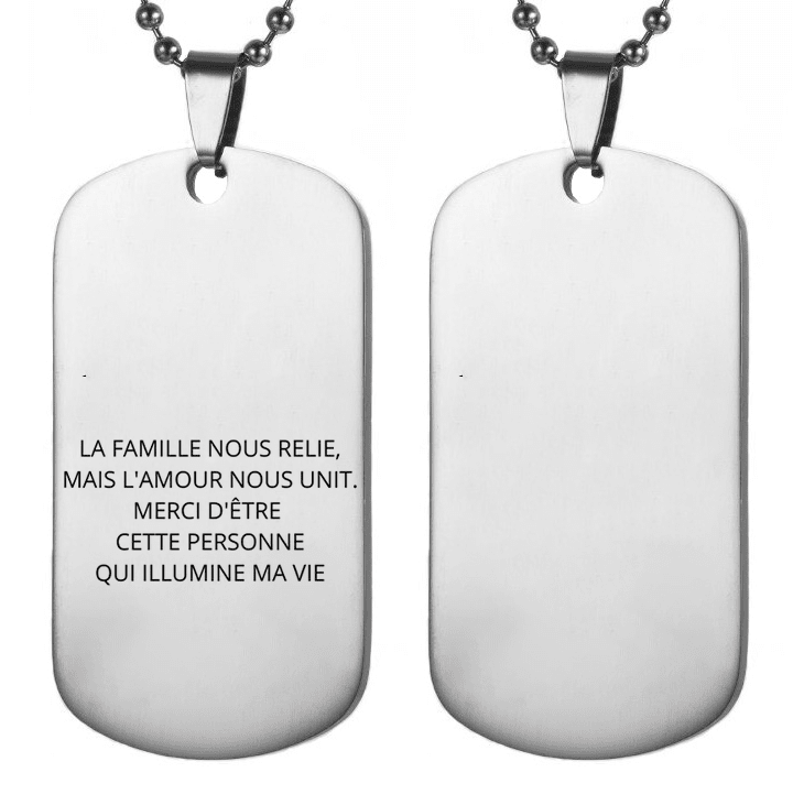 Collier Personnalisé pour Homme - Offrez un bijou unique, à votre image - Les Bijoux de Marilou