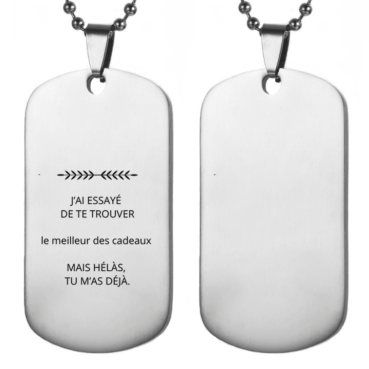 Collier Personnalisé pour Homme - Offrez un bijou unique, à votre image - Les Bijoux de Marilou