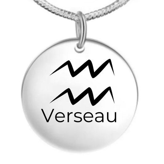Collier Verseau Femme et Homme : Medaille Verseau - Les Bijoux de Marilou