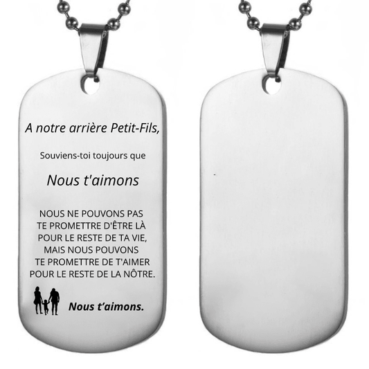 Le Collier A mon Arrière - Petit - Fils - Les Bijoux de Marilou