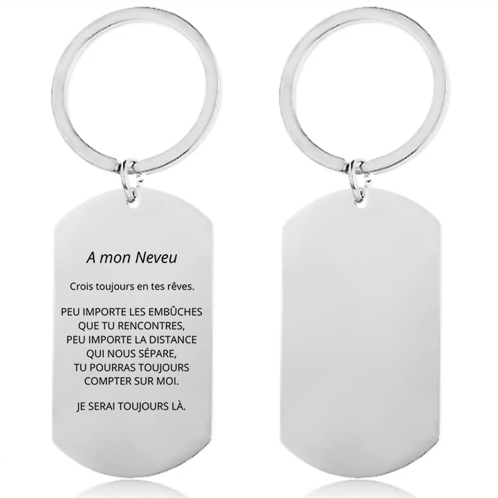 Le Porte-Clef "A mon Neveu" personnalisé