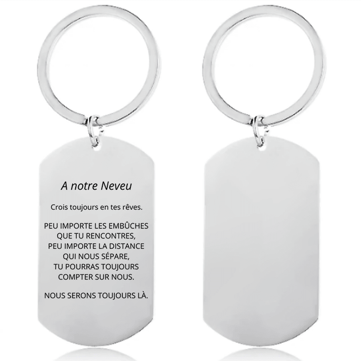Le Porte-Clef "A mon Neveu" personnalisé