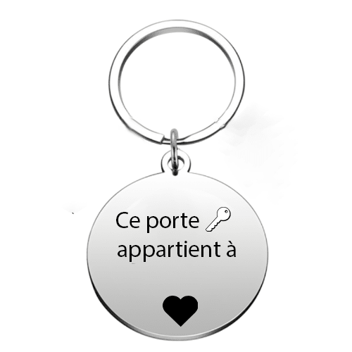 Le Porte - Clef "Ce Porte - Clef appartient à" - Appartient à - Les Bijoux de Marilou