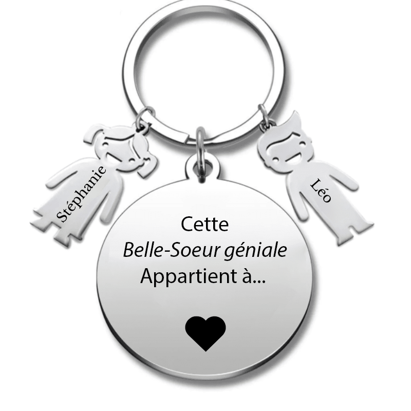 Le Porte - Clef "la meilleure des Belles - Soeurs" - Les Bijoux de Marilou