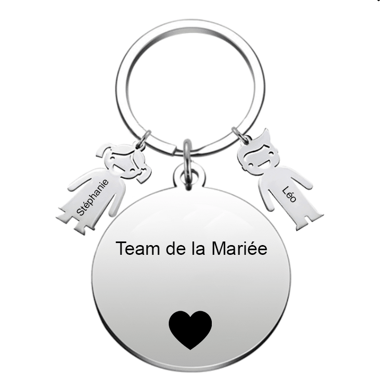 Le Porte - Clef "Team de la Mariée XXX" - Les Bijoux de Marilou