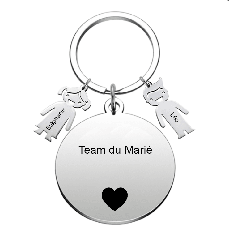 Le Porte - Clef "Team du Marié XXX" - Les Bijoux de Marilou