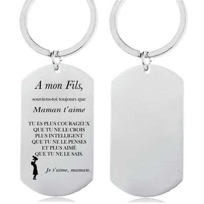 Porte Clé A Mon Fils Personnalisé