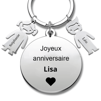 Porte Clé Ami Personnalisé Joyeux Anniversaire Pour Un Ami - A Personnaliser (Prénom)