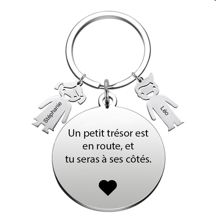 Porte - Clé Annonce Grossesse Meilleure Amie - Les Bijoux de Marilou