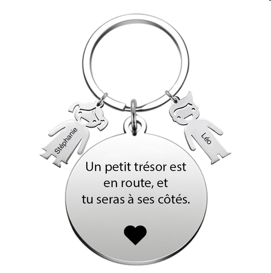 Porte - Clé Annonce Grossesse Meilleure Amie - Les Bijoux de Marilou
