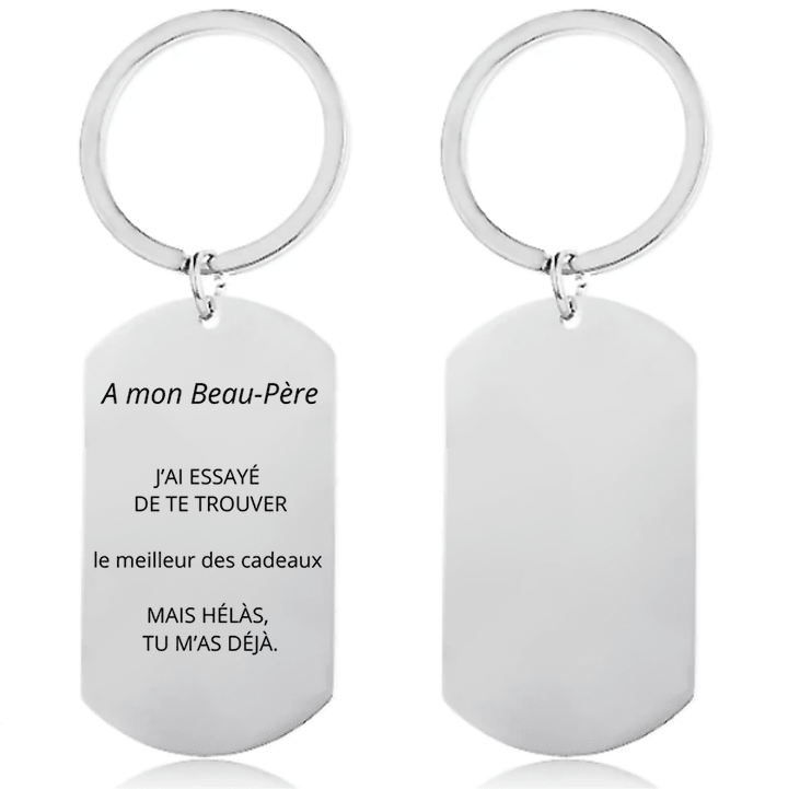 Porte - Clé Beau Père Personnalisé - Les Bijoux de Marilou