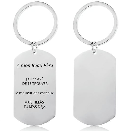 Porte - Clé Beau Père Personnalisé - Les Bijoux de Marilou